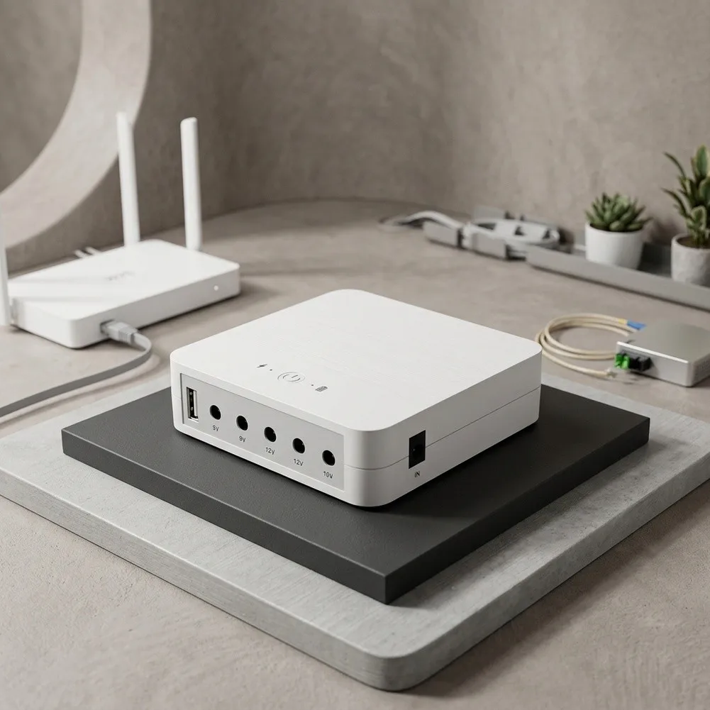 Mini for ups Power Supply 13200mAh with Multiple Output Voltages Suitable for Router Fire Safety and for access Control