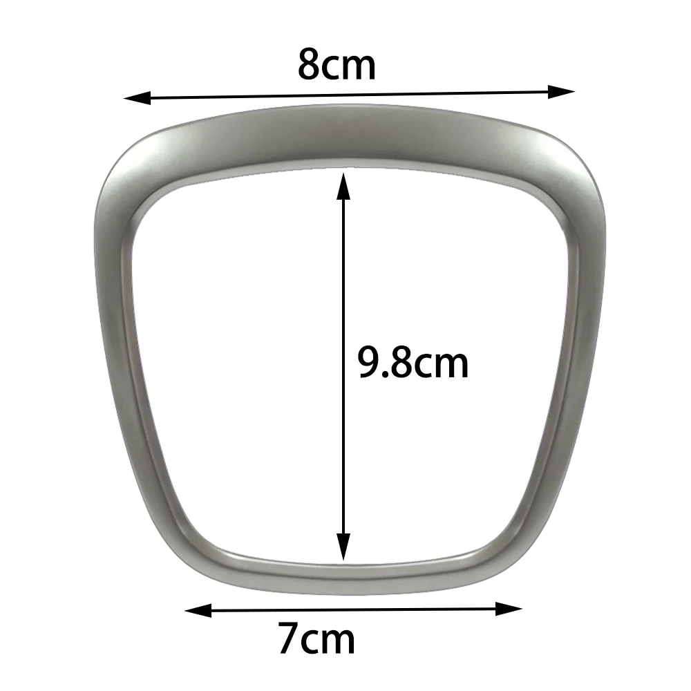 Quadro do volante do carro cromado, substituição da tampa da guarnição com logotipo para Audi A3, 8P, S3, A4, B6, B7, B8, A5, A6, C6, Q7, Q5,