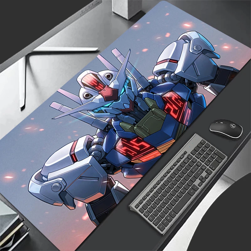 Mouse pad grande guerreiro mecânico gundam aéreo gamer teclado almofadas protetor de mesa de jogos mousepad deskmat jogo de pc mousepad