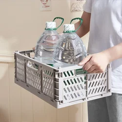 Creative Collapsible Storage Box Home Storage Supplies Utility Cosmetic Container Desktop Organizer Box Plastic Folding Basket