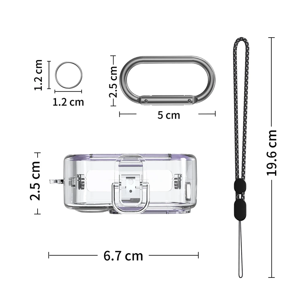 سماعة سماعات غطاء الكمبيوتر سماعة شفافة غطاء مع 5 أزواج سيليكون حلقة الحبل و المعادن هوك ل لا شيء الأذن 2