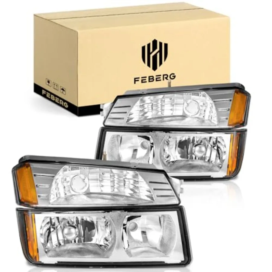 

OE Style AntiYellowing Headlights for 20022006 Chevy Avalanche 1500 2500 Fits Body Cladding Models Only Enhanced Brightness and