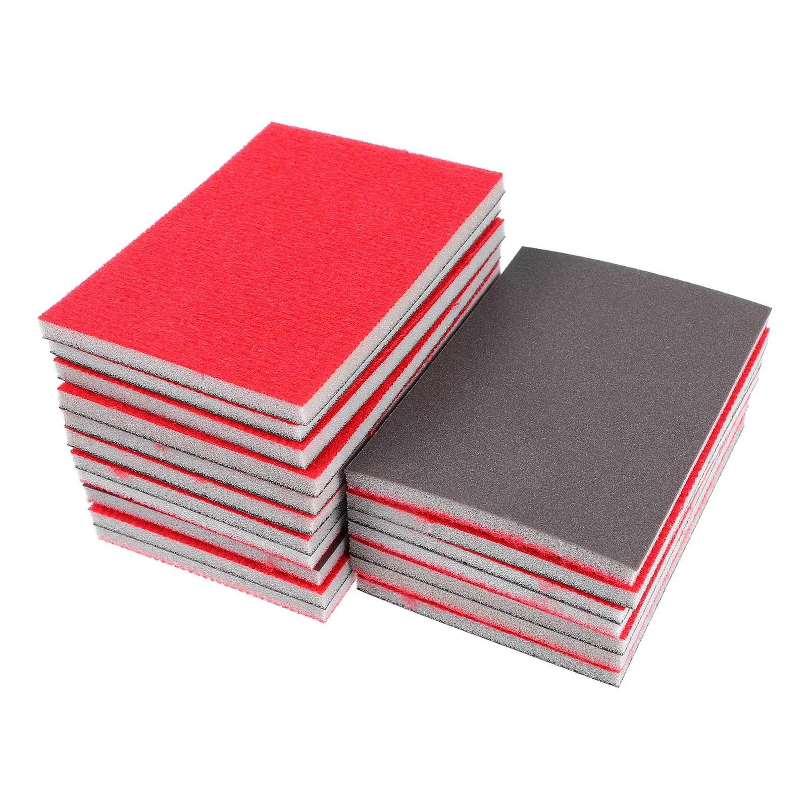 18 قطعة الرملي الإسفنج كتلة متنوعة حصى الصنفرة مجموعة للخشب معدن البلاستيك سيارة تلميع دريوال الرملي منصات جسم السيارات #3
