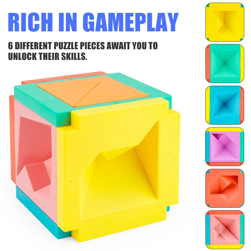 لعبة ألغاز تانجرام ثلاثية الأبعاد لتعليم العلوم الإبداعية للأطفال، لعبة تعزيز الدماغ #2
