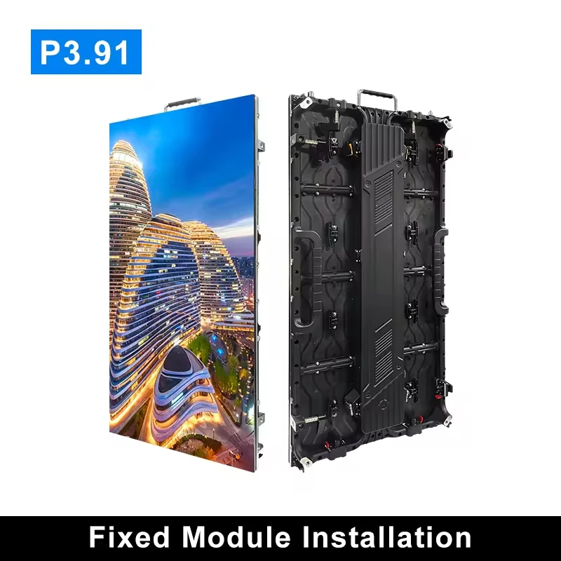 

500*1000mm Rental Die Casting Aluminum Full Color LED Display P3.91 Led Panel Video For Led Church Screen Outdoor Led Displays