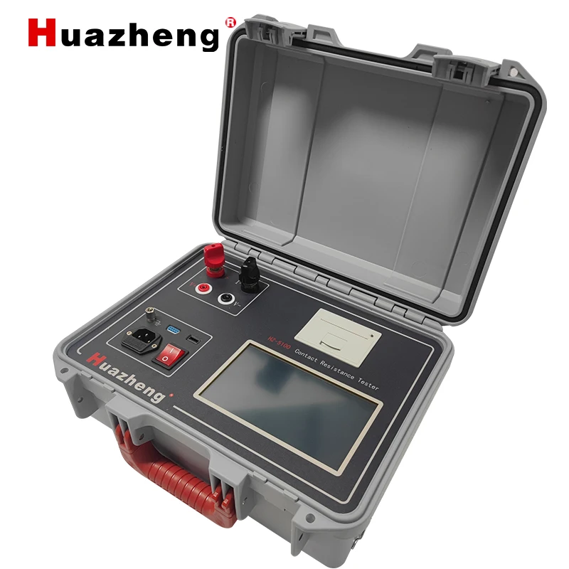 Huazheng Electric HZ-5100 Hand-held Circuit Breaker Contact Resistance Meter 100A Digital Micro-ohmmeter
