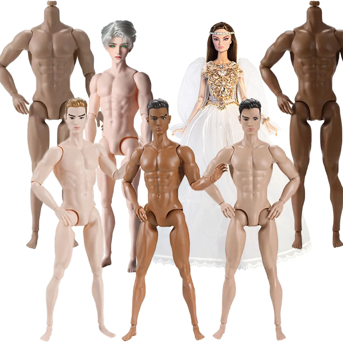1/6 personalidad soldado desnudo cuerpo muscular atlético 35cm supermodelos muñeca masculina personalidad 13 articulaciones figuras de acción muñeca masculina juguete