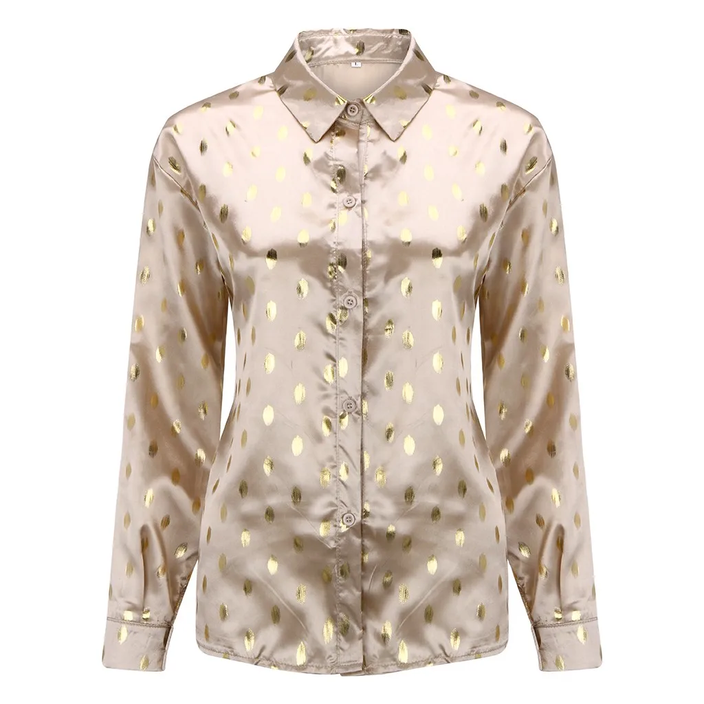 Women'S Shirt Floral Leaf Print Shirts Fashion Women Blouses Casual Long Sleeve Tops Button Workwear Plus Size Lapel Blusas