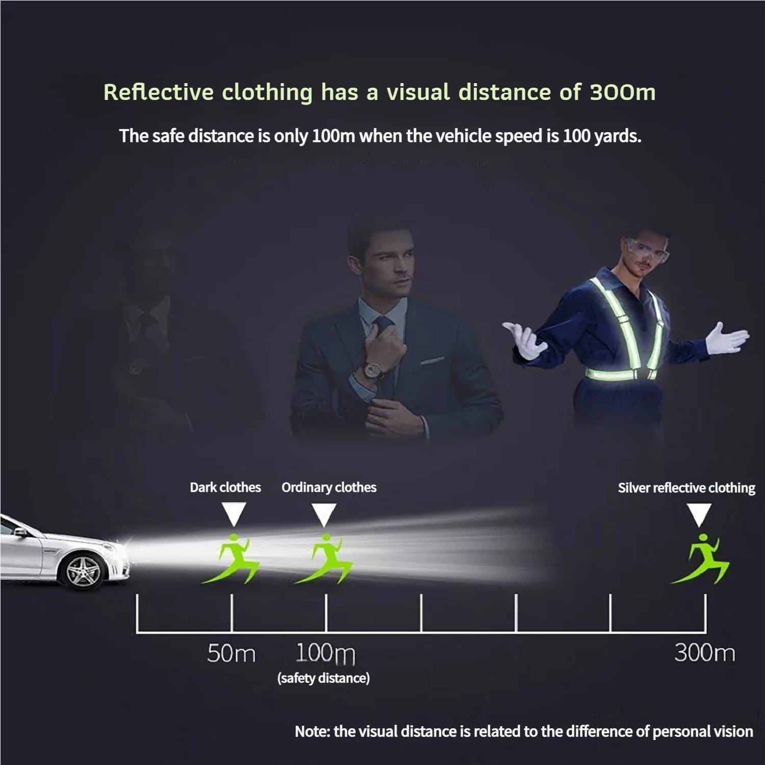 Reflective Safety Vest Harness High Visibility 360° Adjustable for Cycling Running Work Safety Durable Reflective Gear