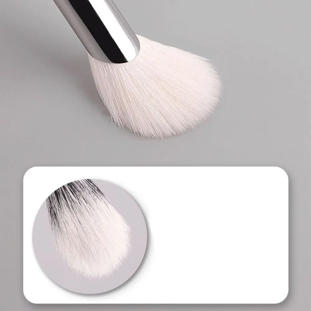 Goat Hair Stippling Makeup Brush High Quality Soft Contour Makeup Brushes Portable Natural Bevel Blush Make Up Brushes Face