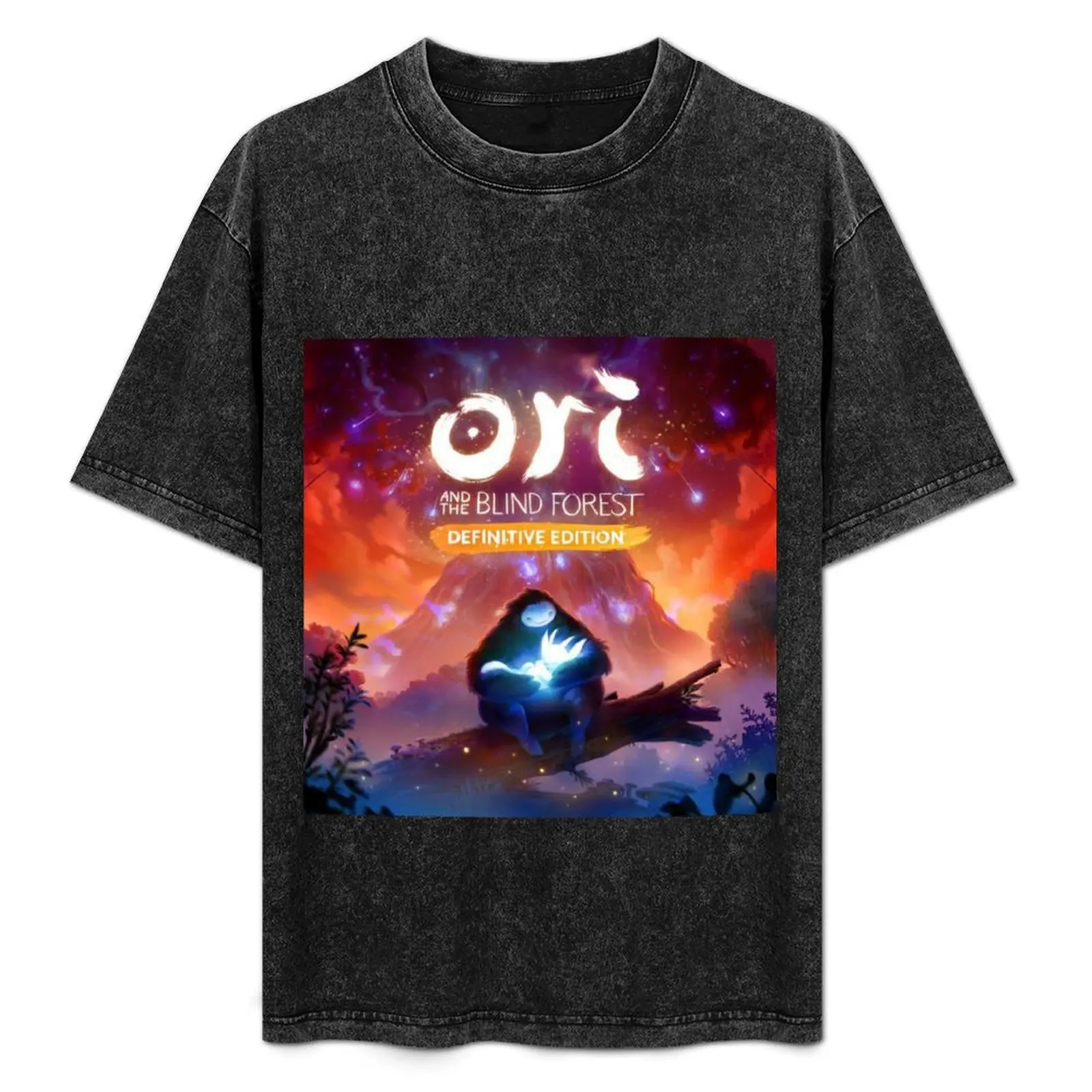 

Copy of ori and the blind forest T-Shirt Simple Solid Color Crew Neck Tee