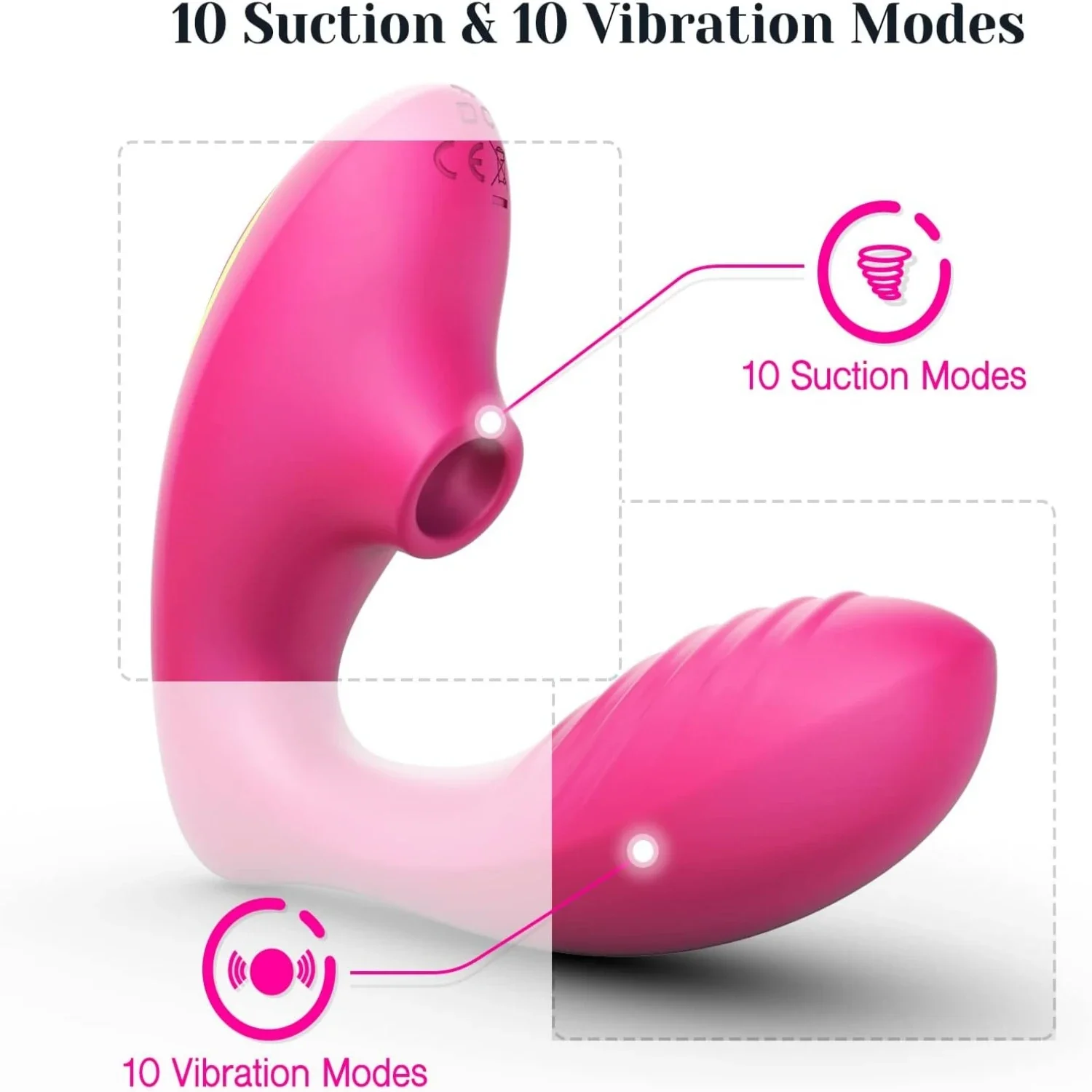 Woman Wear Sucking Tease Vibrator Clitoris Vagina G-Spot Mastubator Dildo Anal Prostate Masturbation Sucker Sex Toys for Couple view 3