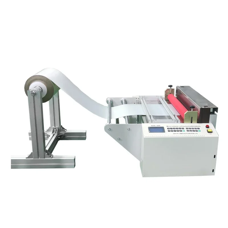 Automatic Cloth Tape Cutting Machine LCD Screen For Non-woven Fabric Bubble Film Copper Foil Kraft Paper PVC Film