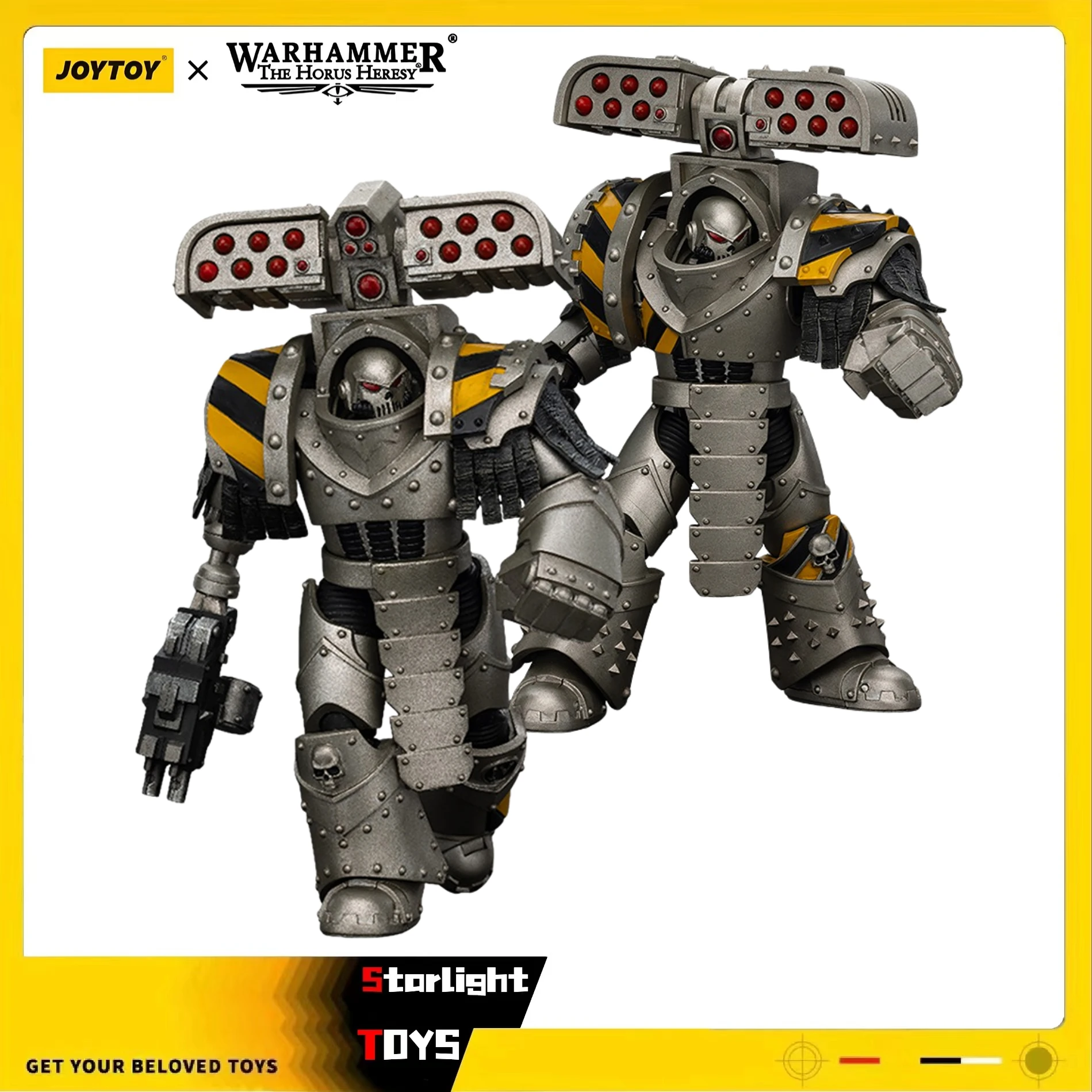 

JOYTOY 1/18 Action Figure Warhammer 40K Lron Warriors Tyrant Siege Master Terminator with Rocket Iauncher Toys Dolls