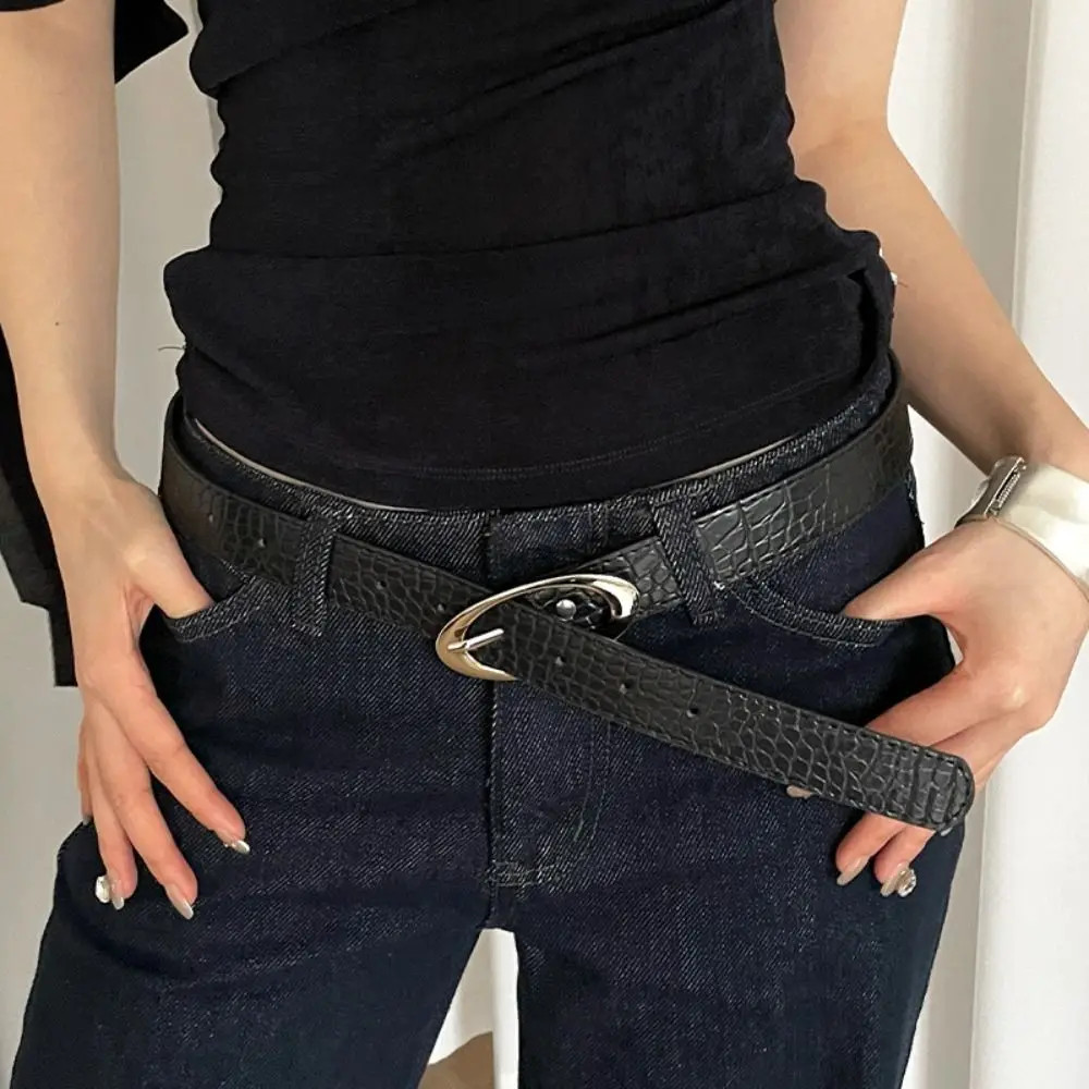 

Корейский дизайнерский женский ремень из искусственной кожи, роскошный пояс с рисунком личи, красный, черный, повседневное платье, джинсовый ремень, пряные девушки