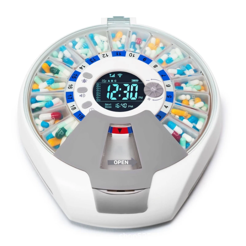 Smart medicine box, timed voice reminder, mobile phone remote control, portable