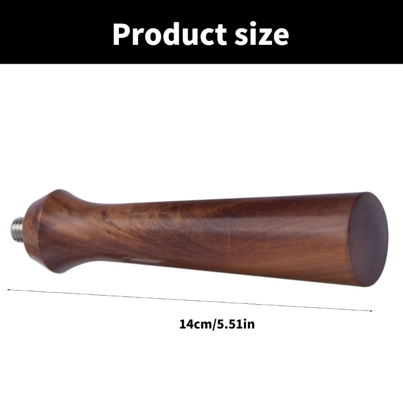 Durable Handle For Espresso Machines Luxurious Espresso Machine Handle in Rosewood Essential Cafe Machine Accessory