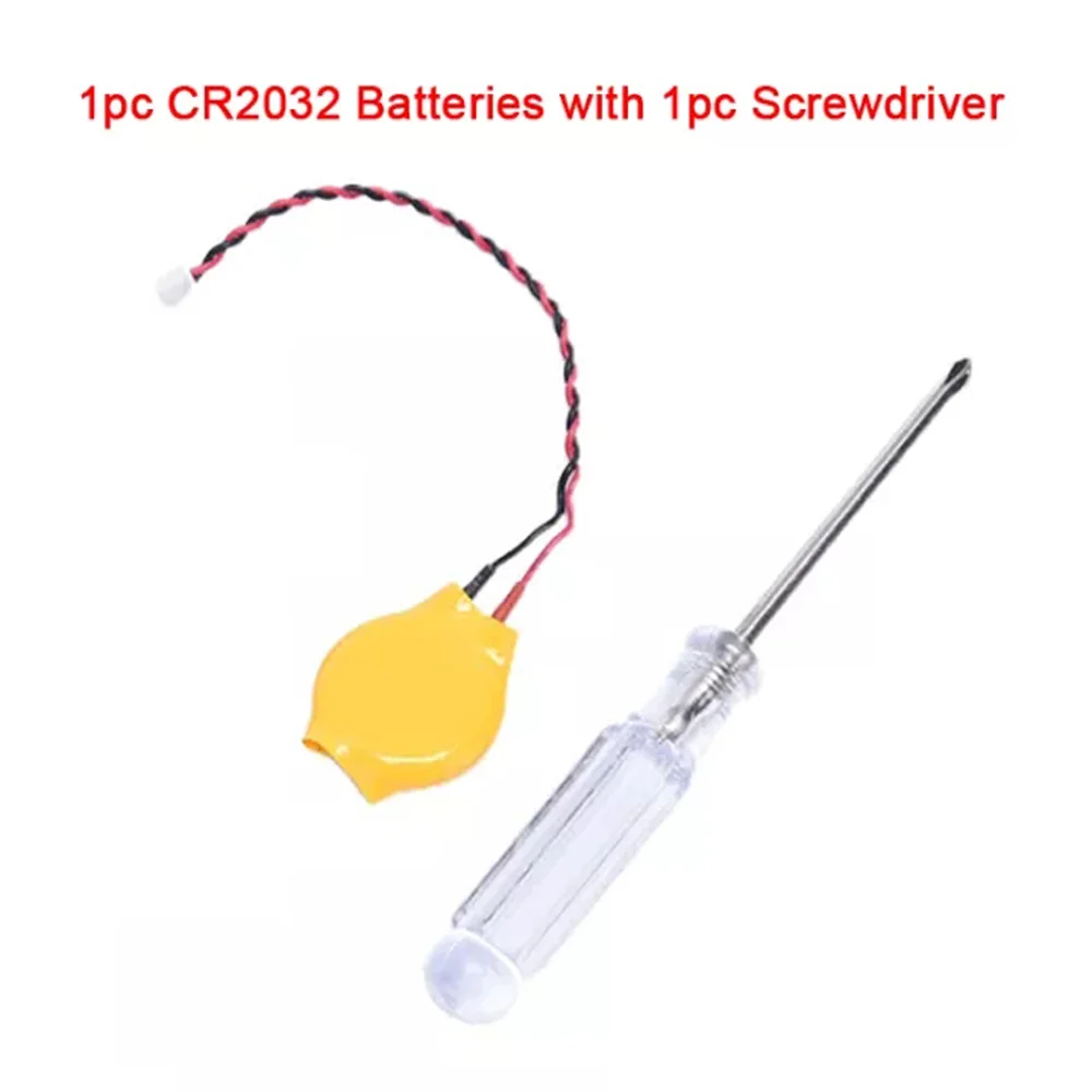 

2P BIOS CMOS Battery Laptop Motherboard with Wire Button Cell Batteries Battery Accessories CR2032 Battery Disassemble Battery