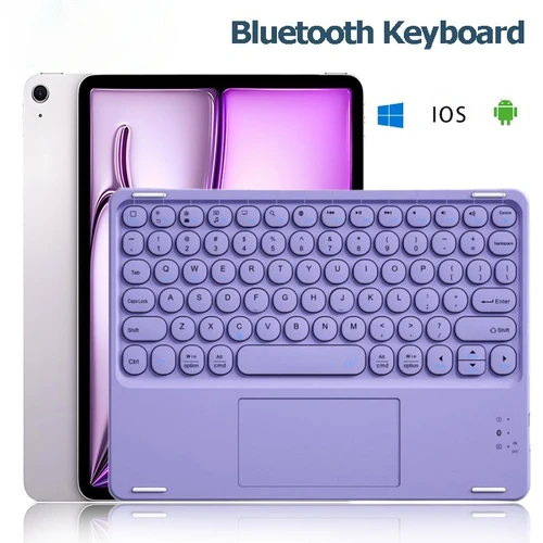 Imagen 2 del producto Teclado inalámbrico Bluetooth con panel táctil para Samsung Galaxy Tab S11 S10 FE Plus S9 Ultra S10 FE + Lite A9 A8 teclado para tableta