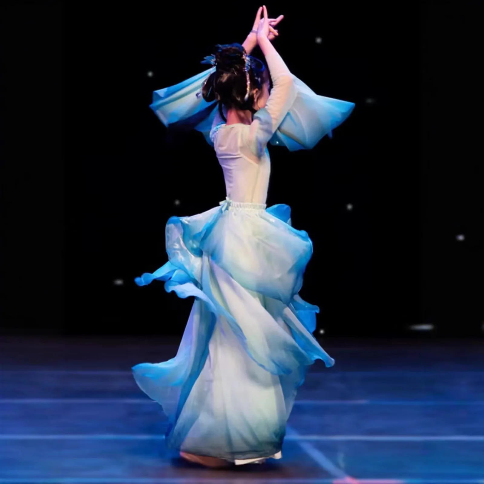 Classical Dance Performance Costume Chinese Dance Elegant Training Clothes Ethnic Chinese Traditional Costumes Stage Uniform