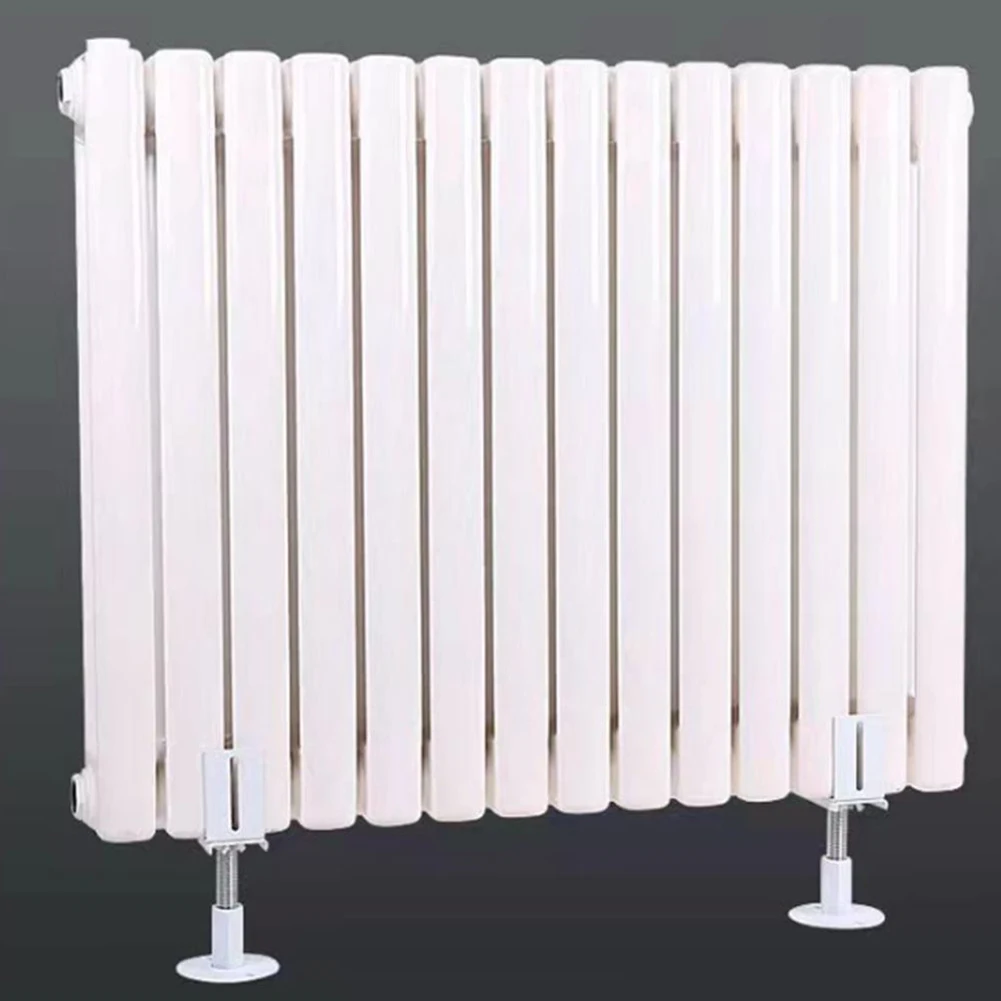 Vintage Radiator Brackets 18-23cm Adjustable Height Column Radiator Cast Support Steel Floor Sole Radiators Floor Brackets