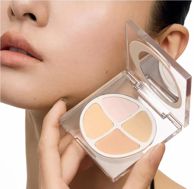 Joocyee New 4Colours Concealer Palette 4 Textures Conceals Acne Marks Tear Troughs And Dark Circles Face Base Makeup