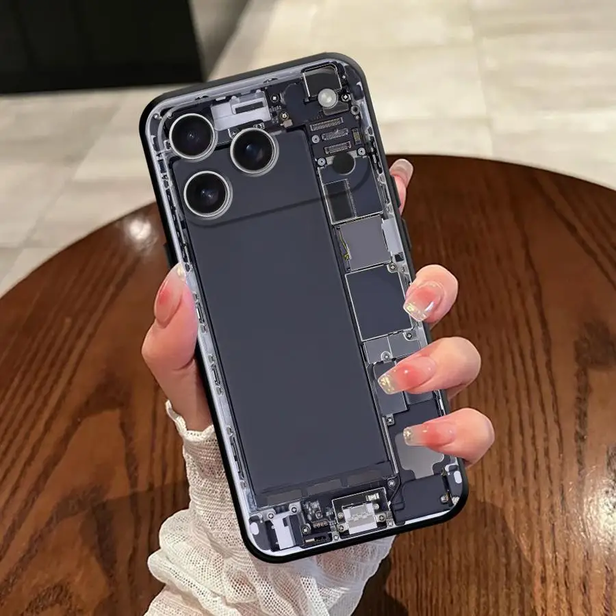 حافظة لهاتف آيفون 13 12 11 17 Pro Max 17Air 7 8 XR XS Max 15 16 14 Plus غطاء هاتف ناعم أسود الطريق الإبداع #2