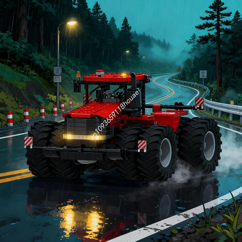 

1233pcs MOC CASE Steiger Tractor Technical Model Building Blocks Construction Christmas Gift Assemble Toy DIY Idea Kids Birthday