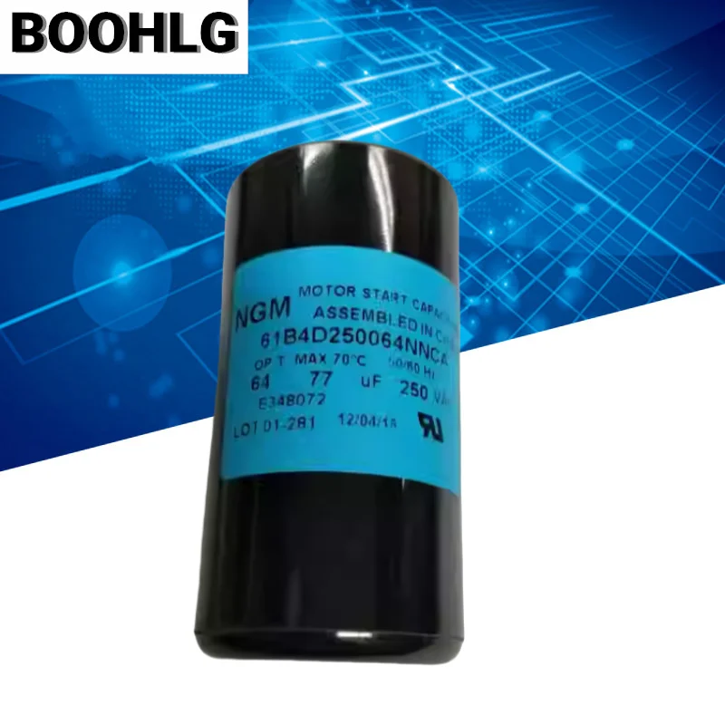 

1PCS NGM capacitor 220VAC/250VAC 64-77UF 72-88UF 88-106UF 161-193UF