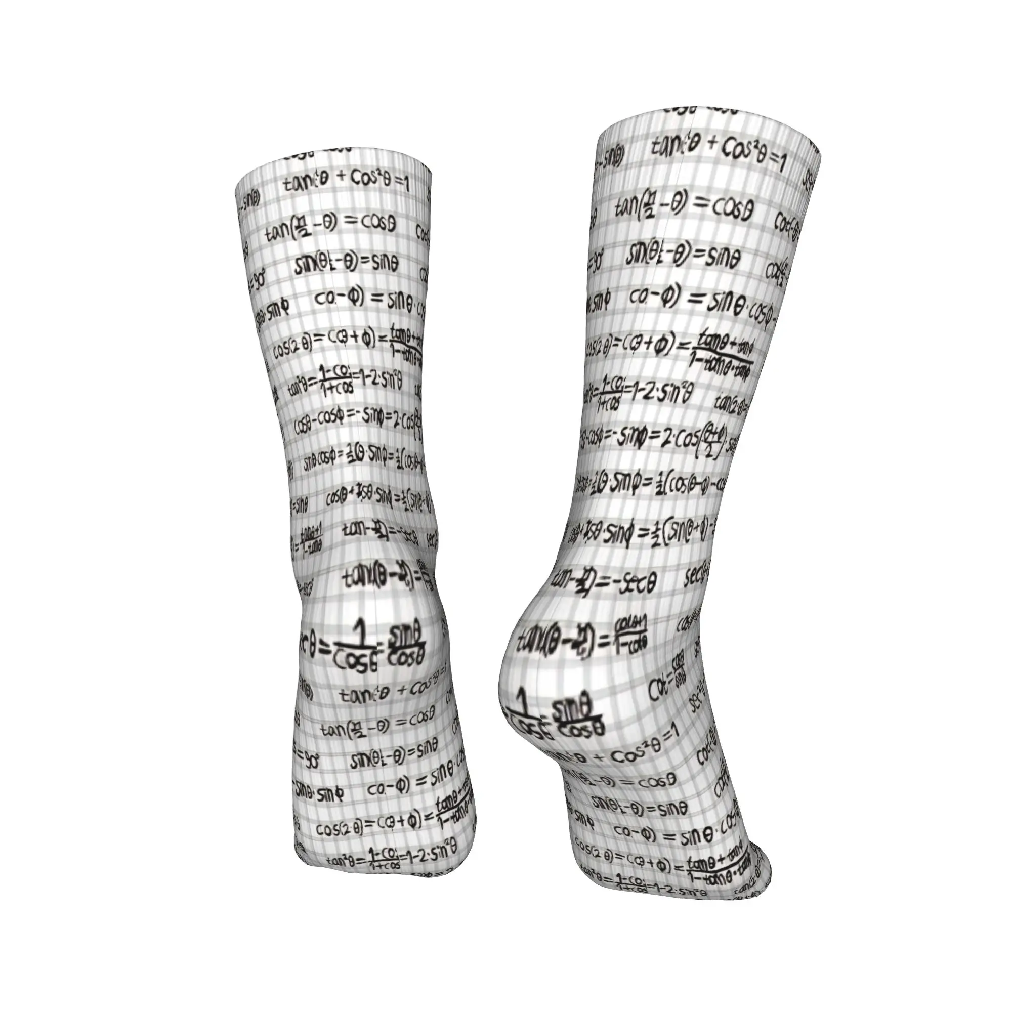 Trig Identities  Stockings Math Modern Socks Couple Medium Soft Socks Autumn Climbing Design Anti-Slip Socks Gift