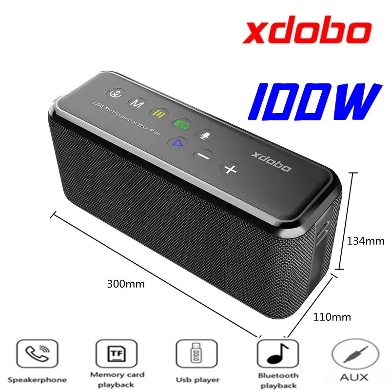 ΠΠΎΡΡΠ°ΡΠΈΠ²Π½ΡΠ΅ Π±Π΅ΡΠΏΡΠΎΠ²ΠΎΠ΄Π½ΡΠ΅ Bluetooth ΠΊΠΎΠ»ΠΎΠ½ΠΊΠΈ XDOBO X8, 100 ΠΡ, TWS, Π±Π°Ρ Ρ ΡΠ°Π±Π²ΡΡΠ΅ΡΠΎΠΌ, Π²ΠΎΠ΄ΠΎΠ½Π΅ΠΏΡΠΎΠ½ΠΈΡΠ°Π΅ΠΌΠΎΡΡΡ IPX5, Π Π°ΡΡΡΠΎΡΠ½ΠΈΠ΅ ΡΠΎΠ΅Π΄ΠΈΠ½Π΅Π½ΠΈΡ 12 ΠΌ, 15 ΡΠ°ΡΠΎΠ² Π²ΠΎΡΠΏΡΠΎΠΈΠ·Π²Π΅Π΄Π΅Π½ΠΈΡ ΠΠΎΡΡΠ°ΡΠΈΠ²Π½ΡΠ΅ Π±Π΅ΡΠΏΡΠΎΠ²ΠΎΠ΄Π½ΡΠ΅ Bluetooth ΠΊΠΎΠ»ΠΎΠ½ΠΊΠΈ XDOBO X8, 100 ΠΡ, TWS, Π±Π°Ρ Ρ ΡΠ°Π±Π²ΡΡΠ΅ΡΠΎΠΌ, Π²ΠΎΠ΄ΠΎΠ½Π΅ΠΏΡΠΎΠ½ΠΈΡΠ°Π΅ΠΌΠΎΡΡΡ IPX5, Π Π°ΡΡΡΠΎΡΠ½ΠΈΠ΅ ΡΠΎΠ΅Π΄ΠΈΠ½Π΅Π½ΠΈΡ 12 ΠΌ, 15 ΡΠ°ΡΠΎΠ² Π²ΠΎΡΠΏΡΠΎΠΈΠ·Π²Π΅Π΄Π΅Π½ΠΈΡ