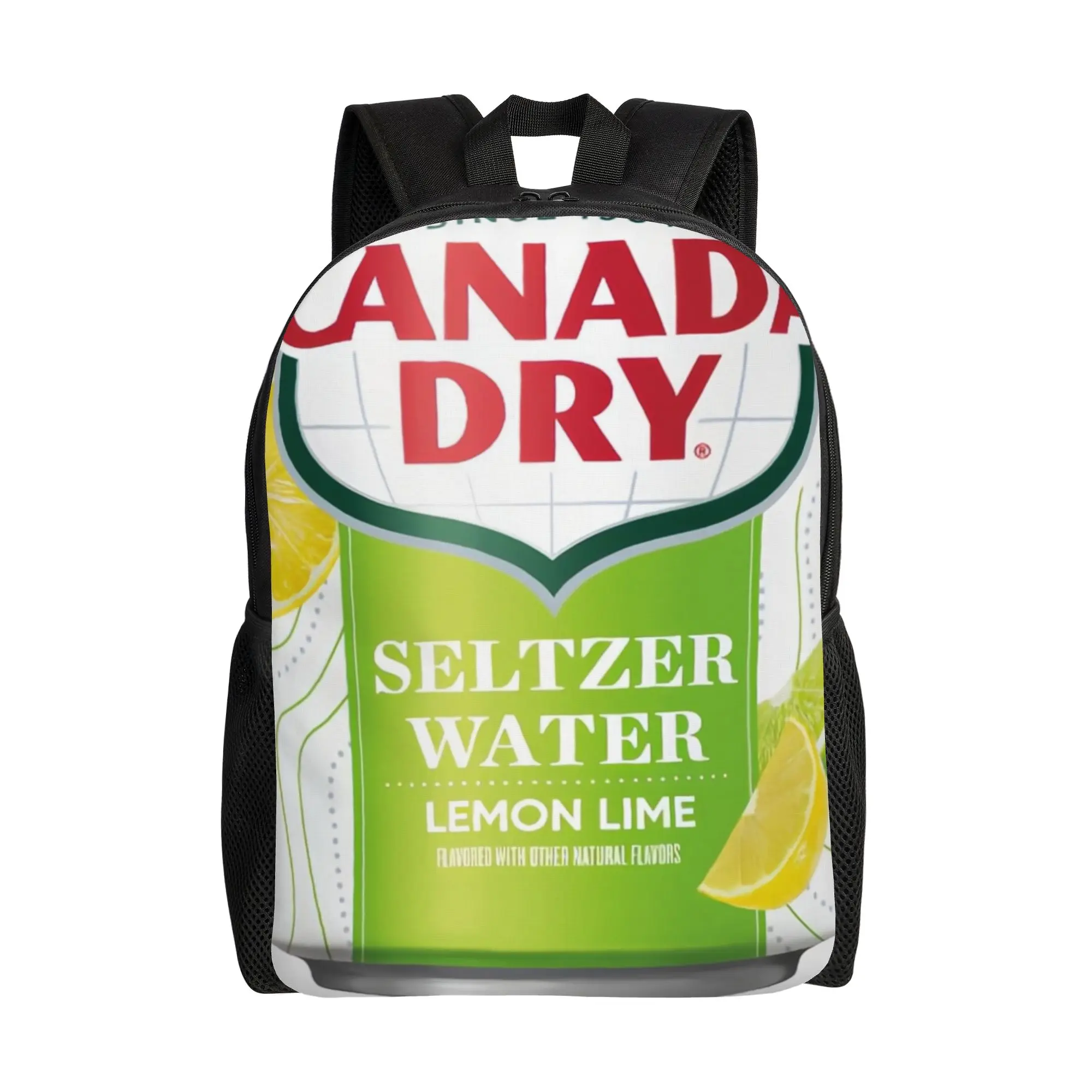 

Водный напиток Canada Dry Lemon Lime Seltzer в банке, рюкзак Canada Dry для студентов, вместительная сумка для ноутбука, к началу учебного года