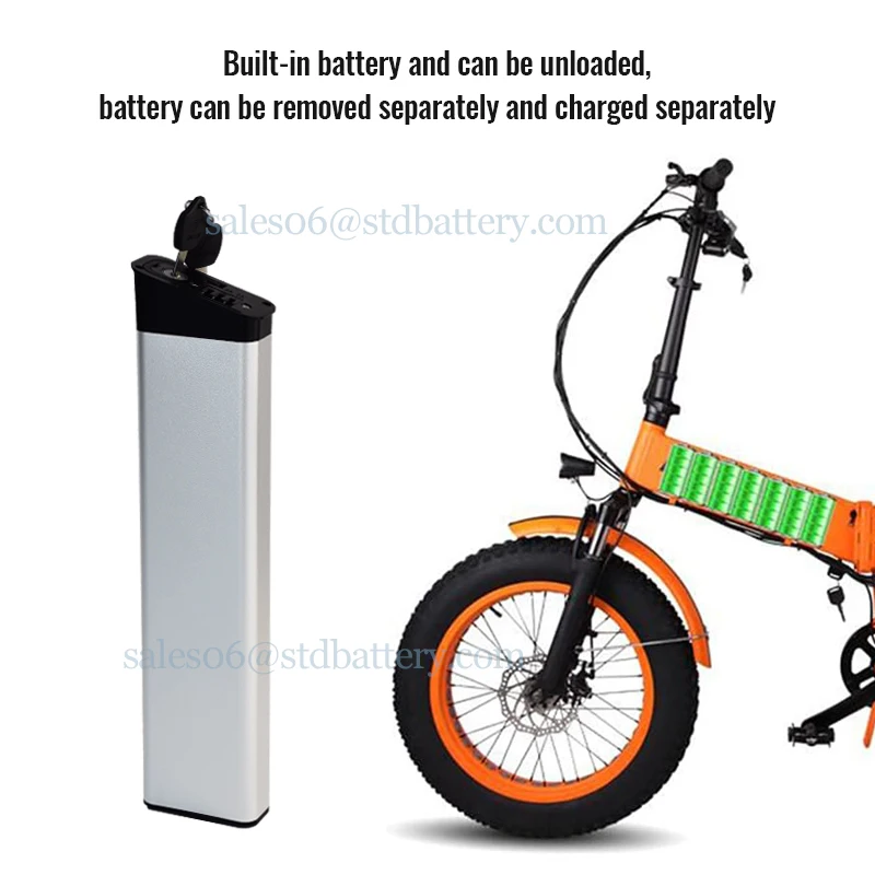 36V 8ah 10.4ah Hidden electric mountain bike lithium ion battery 36v 7.8ah folding electric bicycle batteries hidden akku