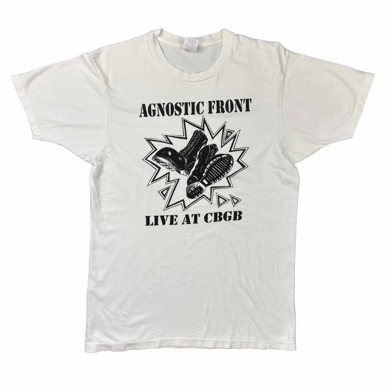 Vintage 90s Agonistic Front Live At CBGB Punk Hardcore NYHC Judge Camiseta grande