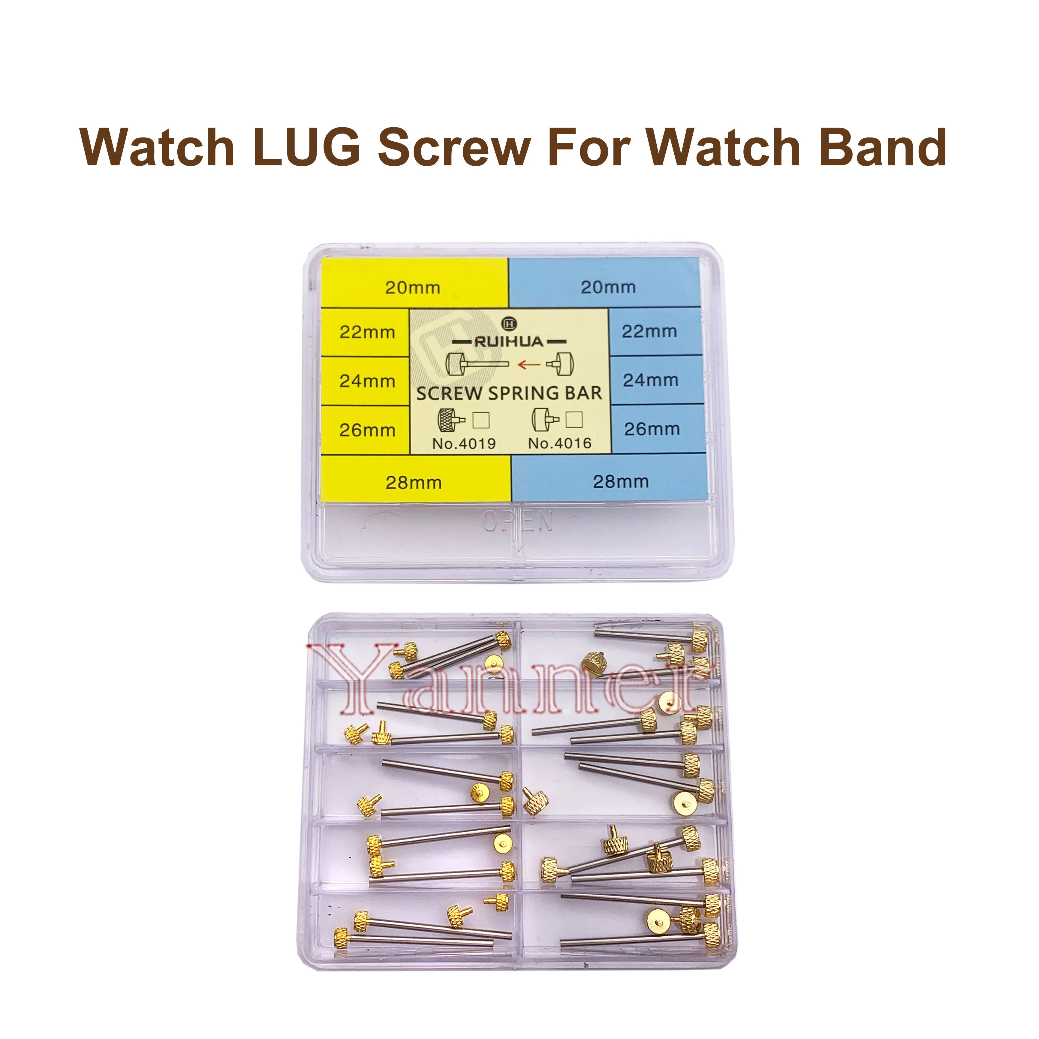 Gold Colour Watch Band Screw Pins for Watchmaker Repair Parts Watch LUG Screw Set