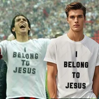 Camiseta de algodón I Belong To Jesus para hombre, moda de verano, informal, transpirable, Unisex, camiseta Cultural sin mangas, ropa de calle para hombre