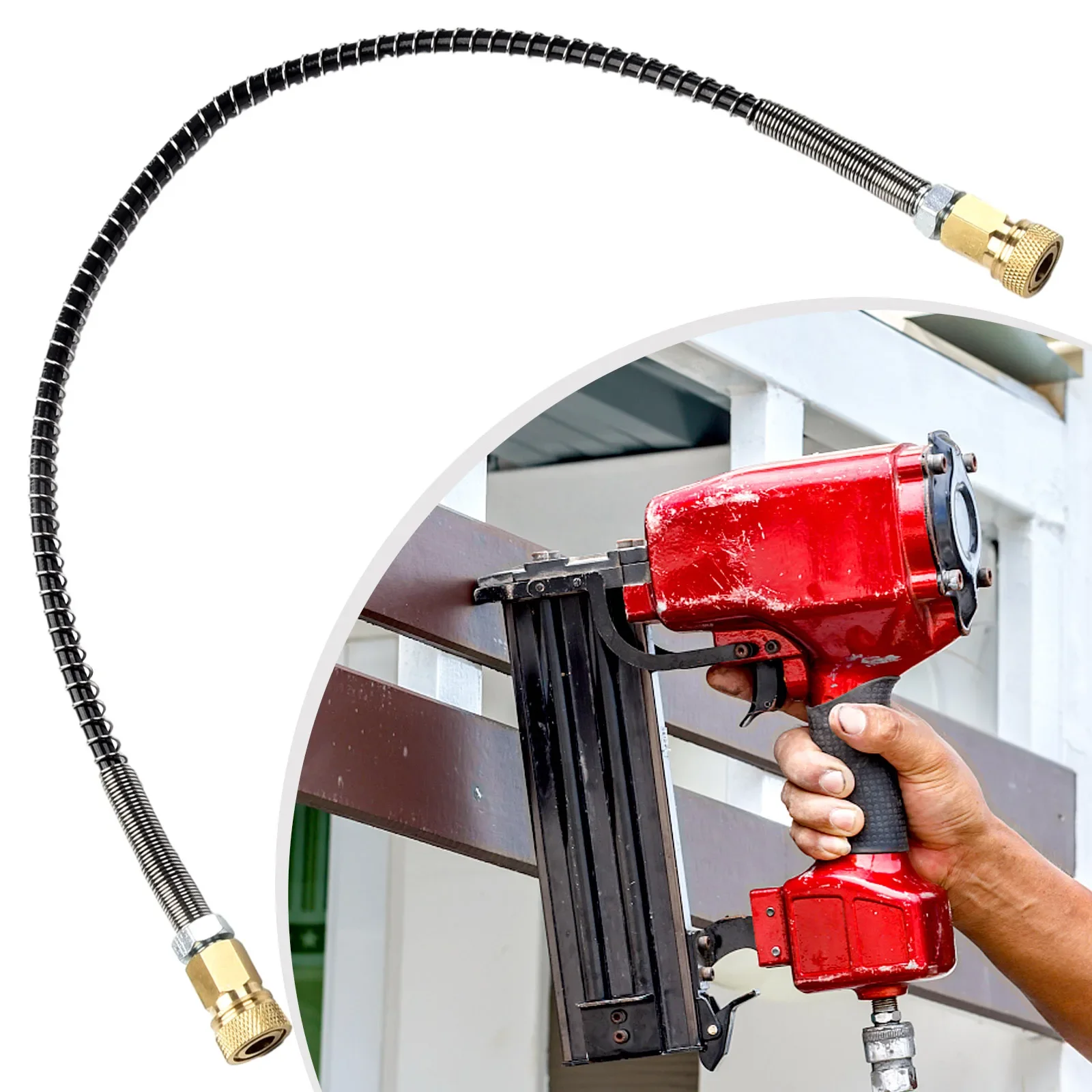 1pc 50cm Air Hoses Female Thread High Pressure Hose M10x1 50cm Air Compressor Air Pump High Pressure Hoses Air Tool Parts