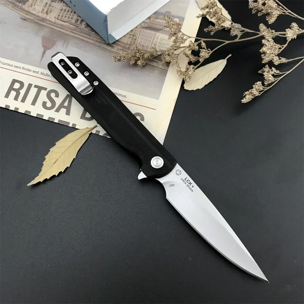 CRK 3801 Matthew Assisted Flipper EDC Folding Knife 8Cr13Mov Steel Drop Point Blade G10 Handles Outdoor Pocket Tactical Knives