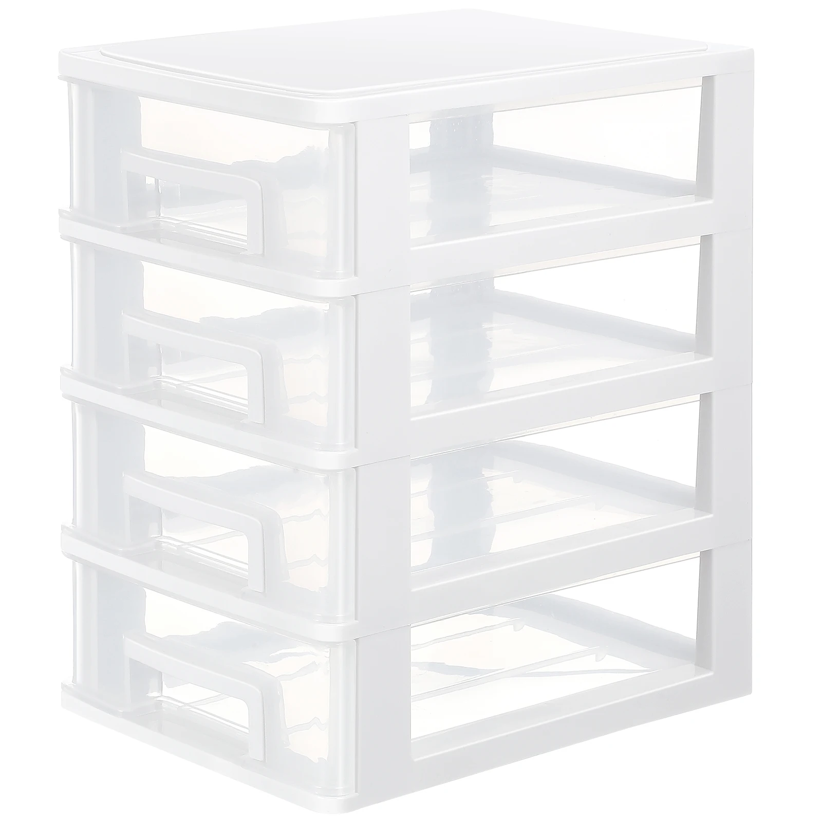 

4 Layers Storage Box Transparent PP Material Desktop Makeup Organizer Drawer Type Easy Find Mascara Eyebrow Brush Tidy