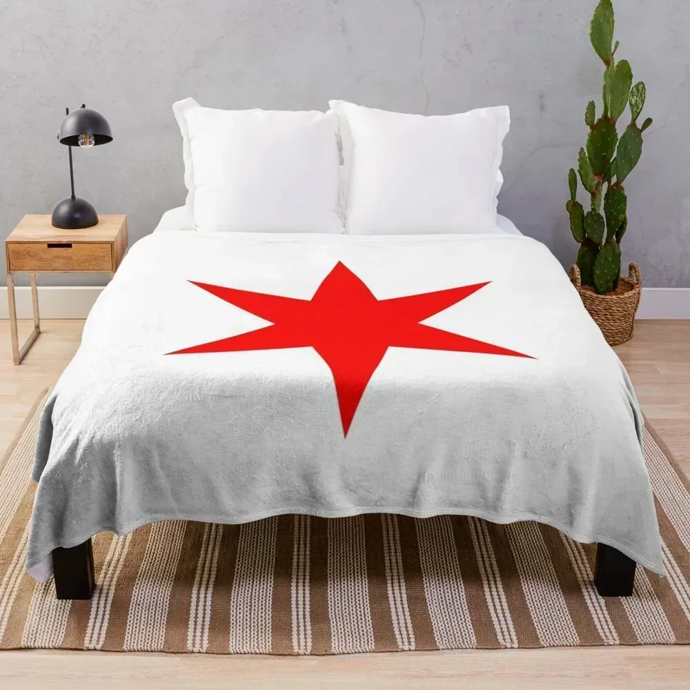 

Chicago Star Throw Blanket Luxury Brand Baby Thins Sofas Blankets