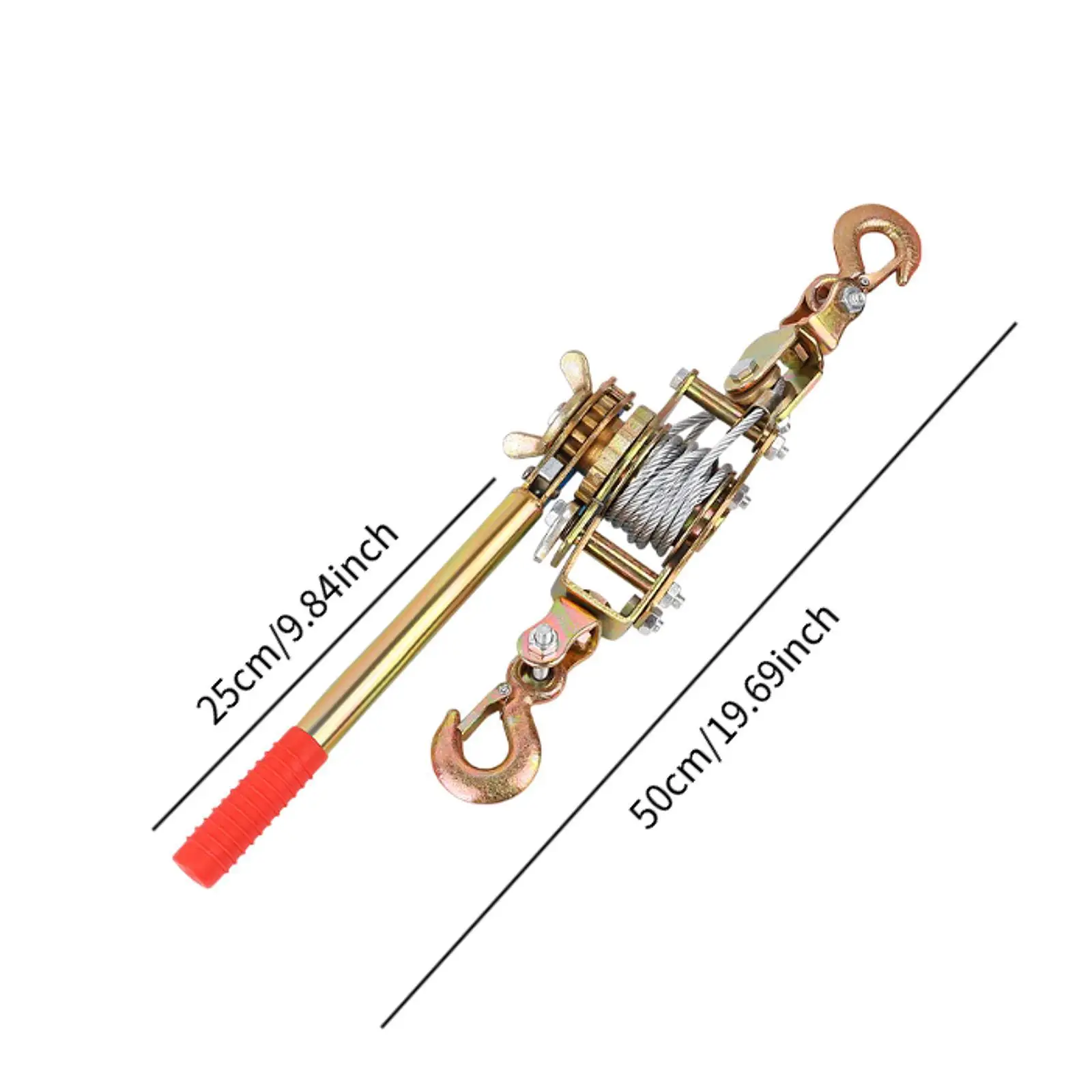 Manueller Drahtspanner, multifunktionales Ratschen-Heberollensystem für Bauarbeitszaunmaschinen, Baustachler, Anhänger