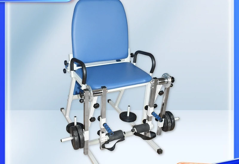 Quadriceps Rehabilitation Training Chair Leg Equipment Lower Limbs Dumbbells Knee Flexion and Extension Strength Exercise Home