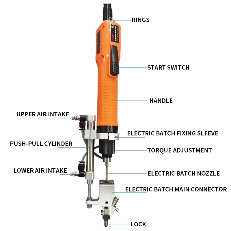 Imagem -05 - Ferramenta Handheld Screw Driver Air Blow Automat Máquina de Aperto Alimentador