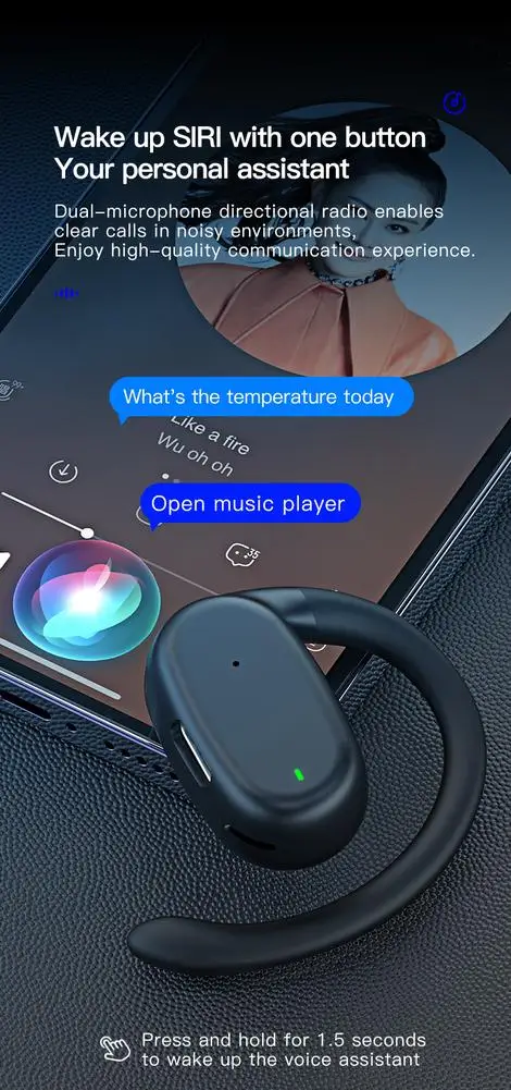 YJ76 беспроводные наушники 110 мАч 10 часов разговора Bluetooth гарнитура Hands Free с левым ухом для бизнеса офиса водителя грузовика