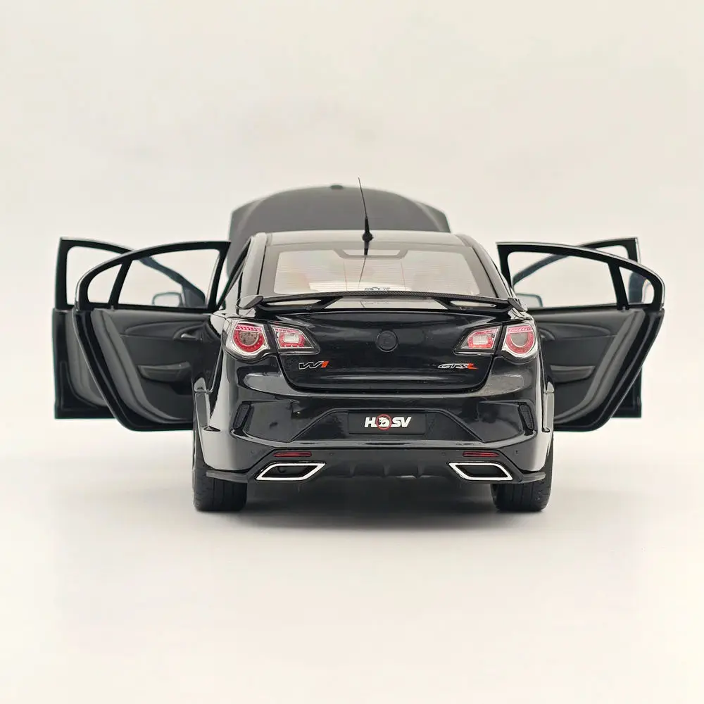 Escala 1/18 para HSV GTSR W1 PHANTOM Black, completamente abierto, puertas, modelos fundidos a presión, colección de coches, regalo automático