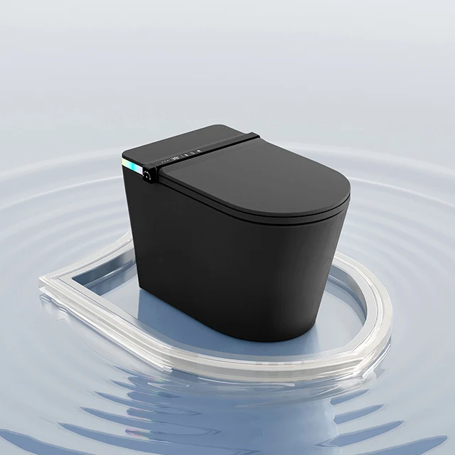 xx-S002 Best Intelligent Ceramic Toilet Nightlight Foot Sensor Flushing Voice Control Smart Seat Heating Bathroom Bowl Features* view 2