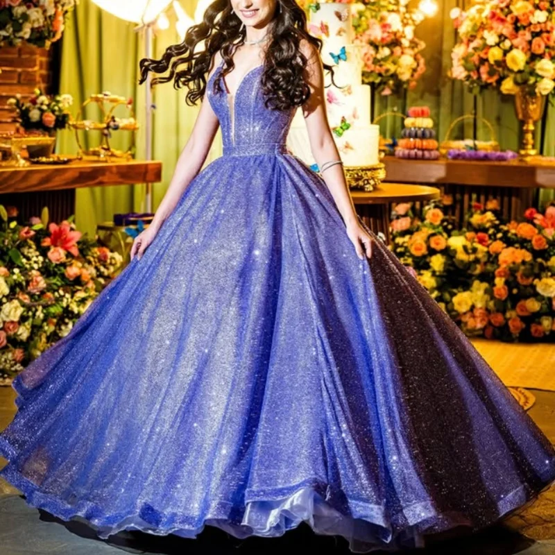 

Customized Shiny Deep purple Quinceanera Dresses Off the Shoulder Tull applique Vestido De 15 Quinceanera