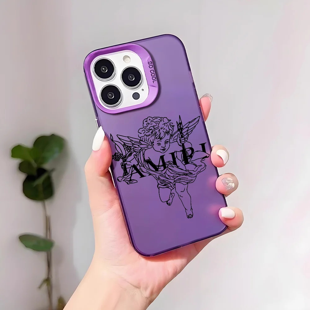 جميلة العلامة التجارية A-AmiriS قضية الهاتف لسامسونج واقية واقية IMD اللون غطاء S25 S24 S23 A07 A17 A06 4G 5G