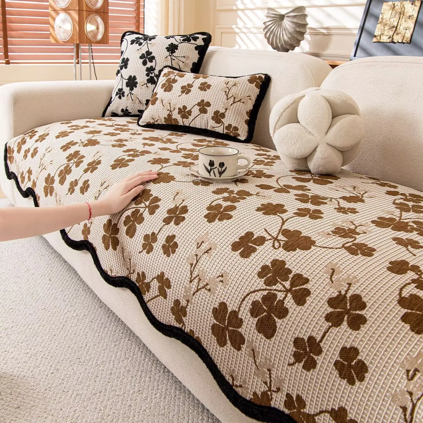 غير النظامية الشنيل وسادة أريك - مراجعة Outdoor Furniture One Piece وسعره
