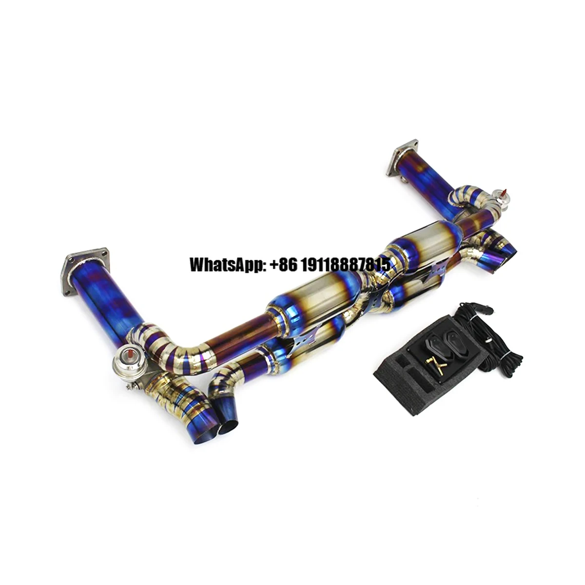 

Ecnal for Porsche 911 997.1 Turbo 3.6T 3.8T Performance Full Titanium Sports Valved Exhaust System